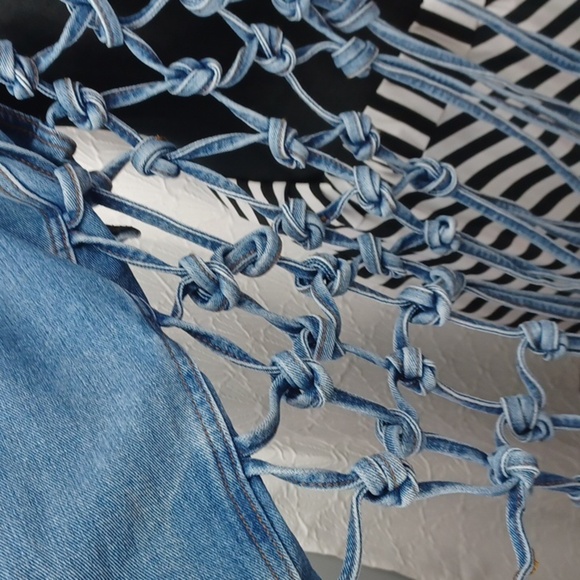 Fashion Nova Knotted Denim Jacket - Picture 5 of 10